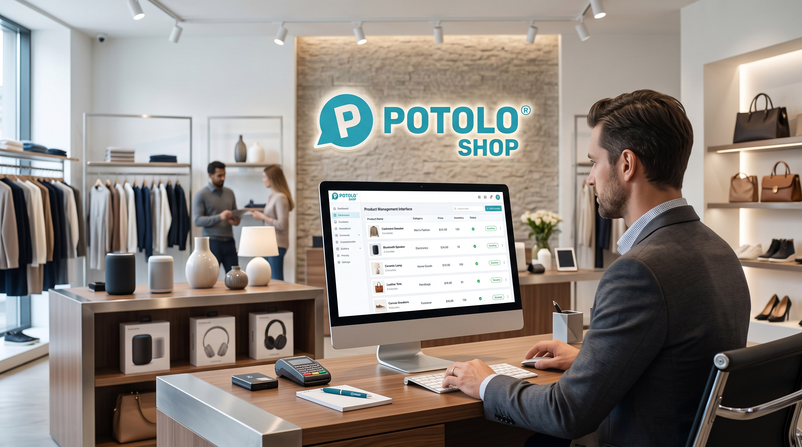 Managing product listings on the Potolo Shop dashboard