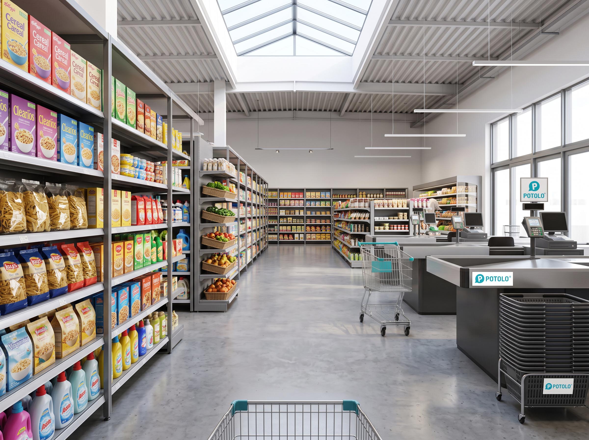 Supermarkets from local stores on Potolo Shop